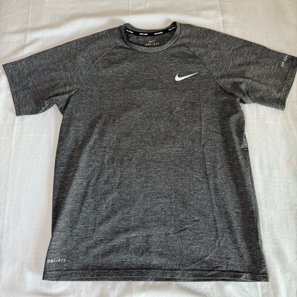Nike Other - Nike Men's Hydroguard Dri-FIT Swim Medium Top UPF 40+ Stretch Rash Guard Gray